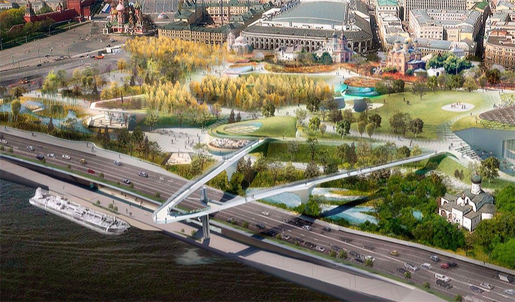 Столичный парк "ЗАРЯДЬЕ" открылся в день города 1 zaryade 1024x601