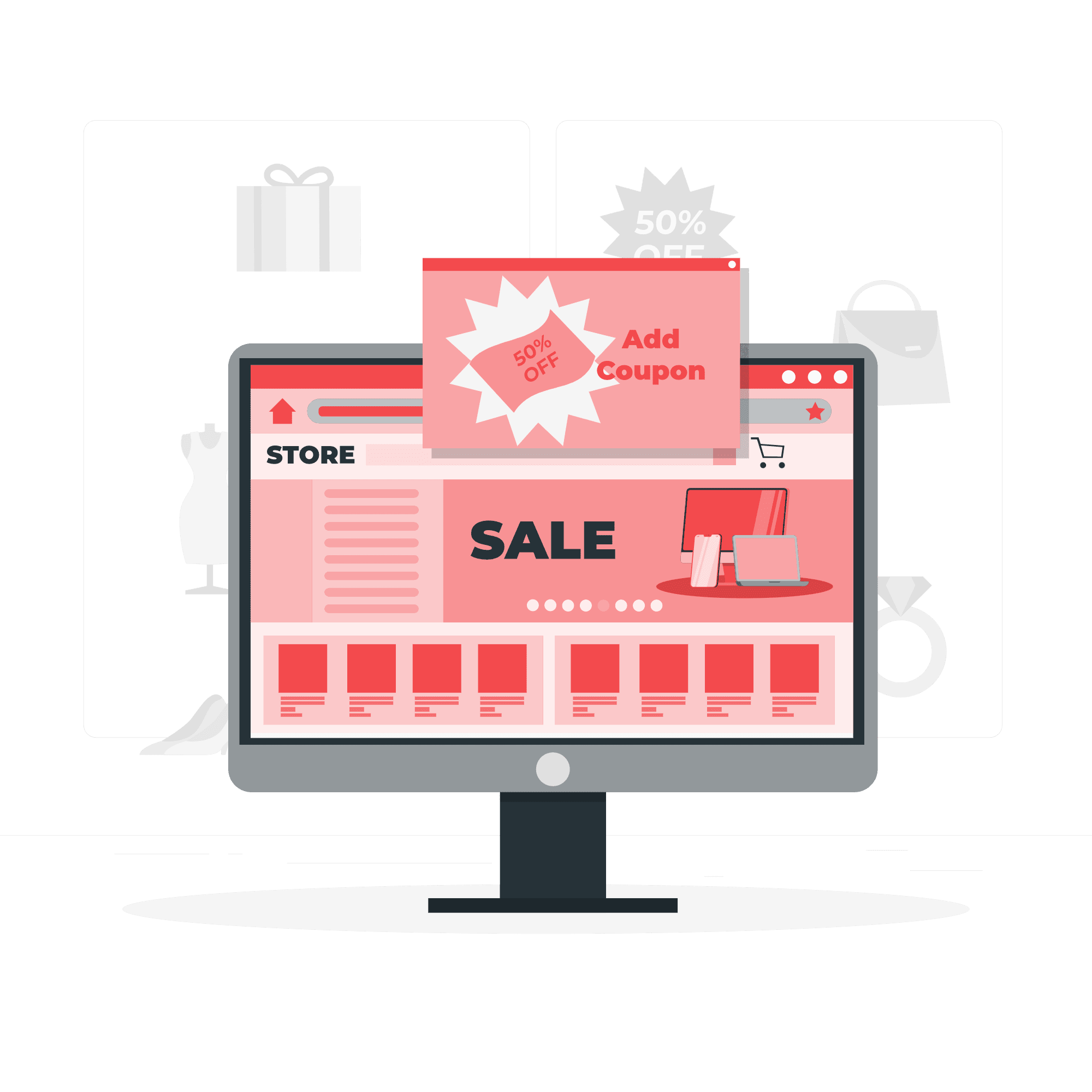 Увеличение продаж в интернет-магазине с помощью промокодов 1 Ecommerce web page rafiki 1