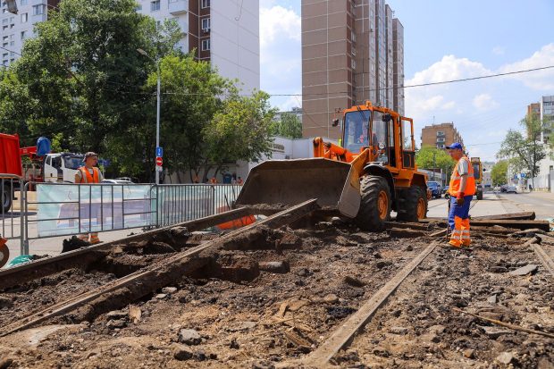 Начался третий этап восстановления трамвайной линии на Трифоновской улице 7 35adb24a405cf62a20d9dff669f75002