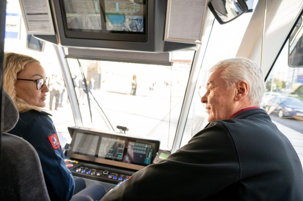 Сергей Собянин открыл новую трамвайную линию на улице Сергия Радонежского 3 43395dd401050d820e39d8aee5bf583f