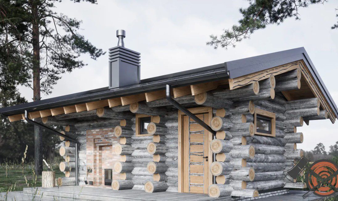 Срубовая баня из сосны Кело 1 1 9