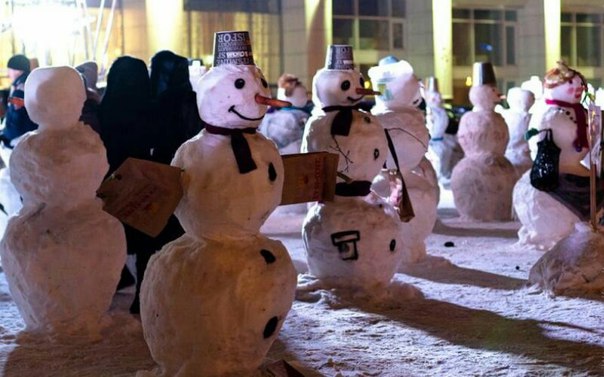 Фестиваль снеговиков в «Сокольниках» 