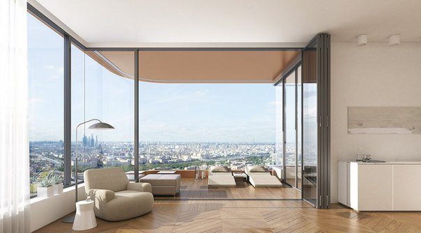 Возле Нескучного сада будут строить 69-этажные небоскрёбы Возле Нескучного сада будут строить 69-этажные небоскрёбы